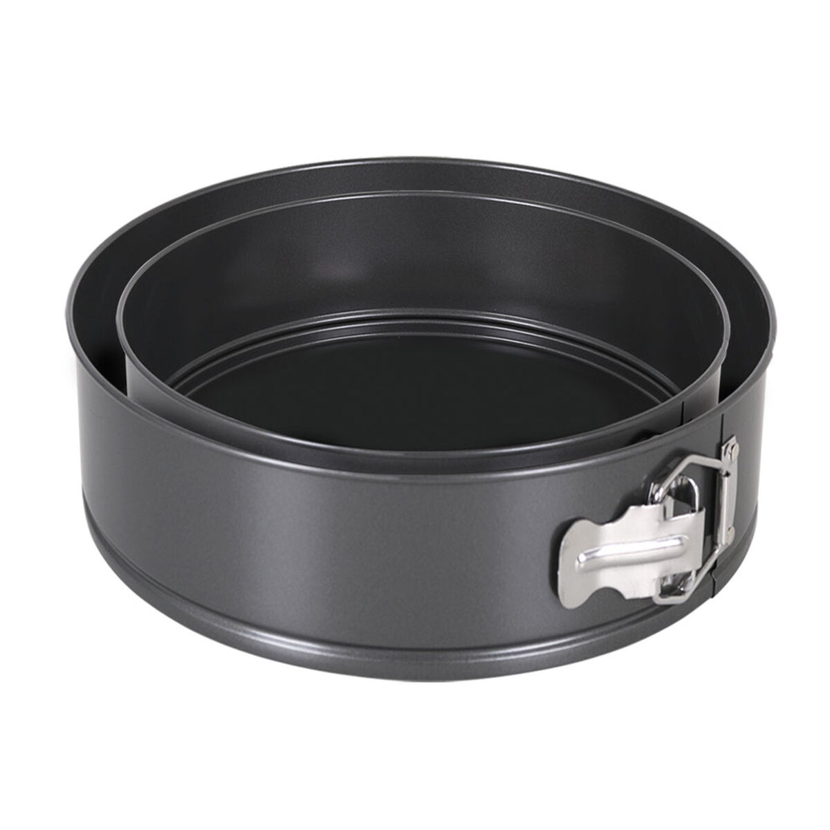 Springform Pan Quttin Black 24 x 7+28 x 6,8 cm 2 Pieces (6 Units)