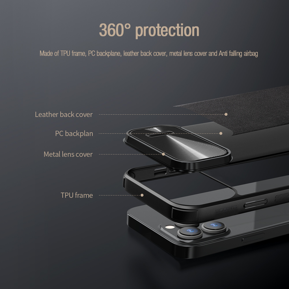 Case Nillkin Camshield Leather S Samsung Galaxy S23 Ultra Black