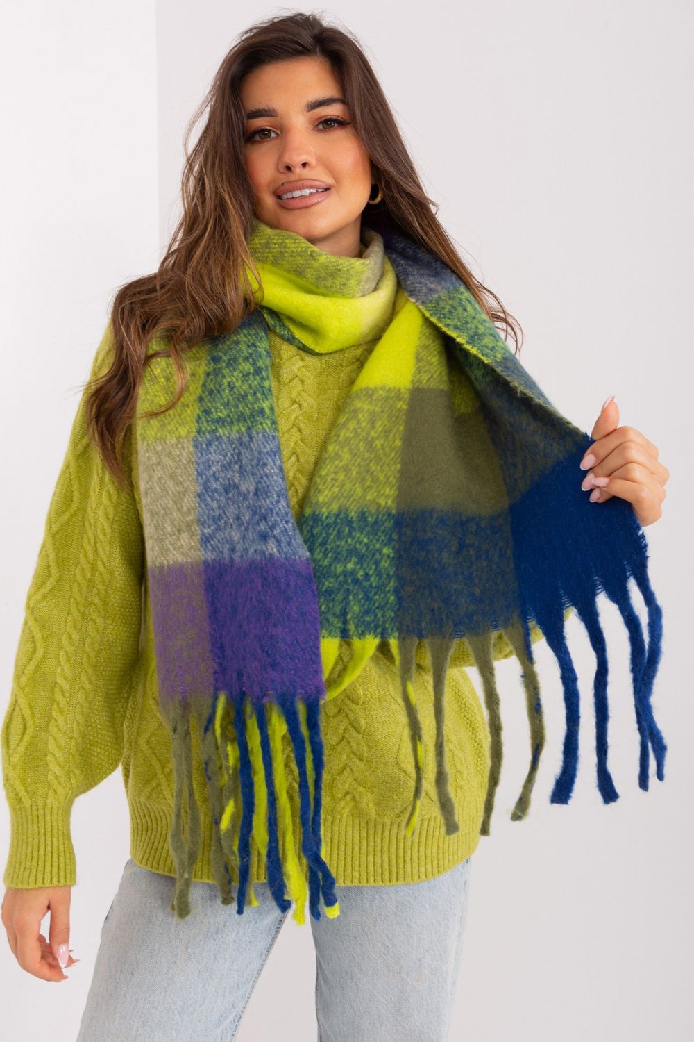  Shawl model 191723 AT  blue