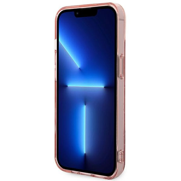 Karl Lagerfeld KLHCP14MHKLSPCP Apple iPhone 14 Plus hardcase pink Mono Vertical Stripe