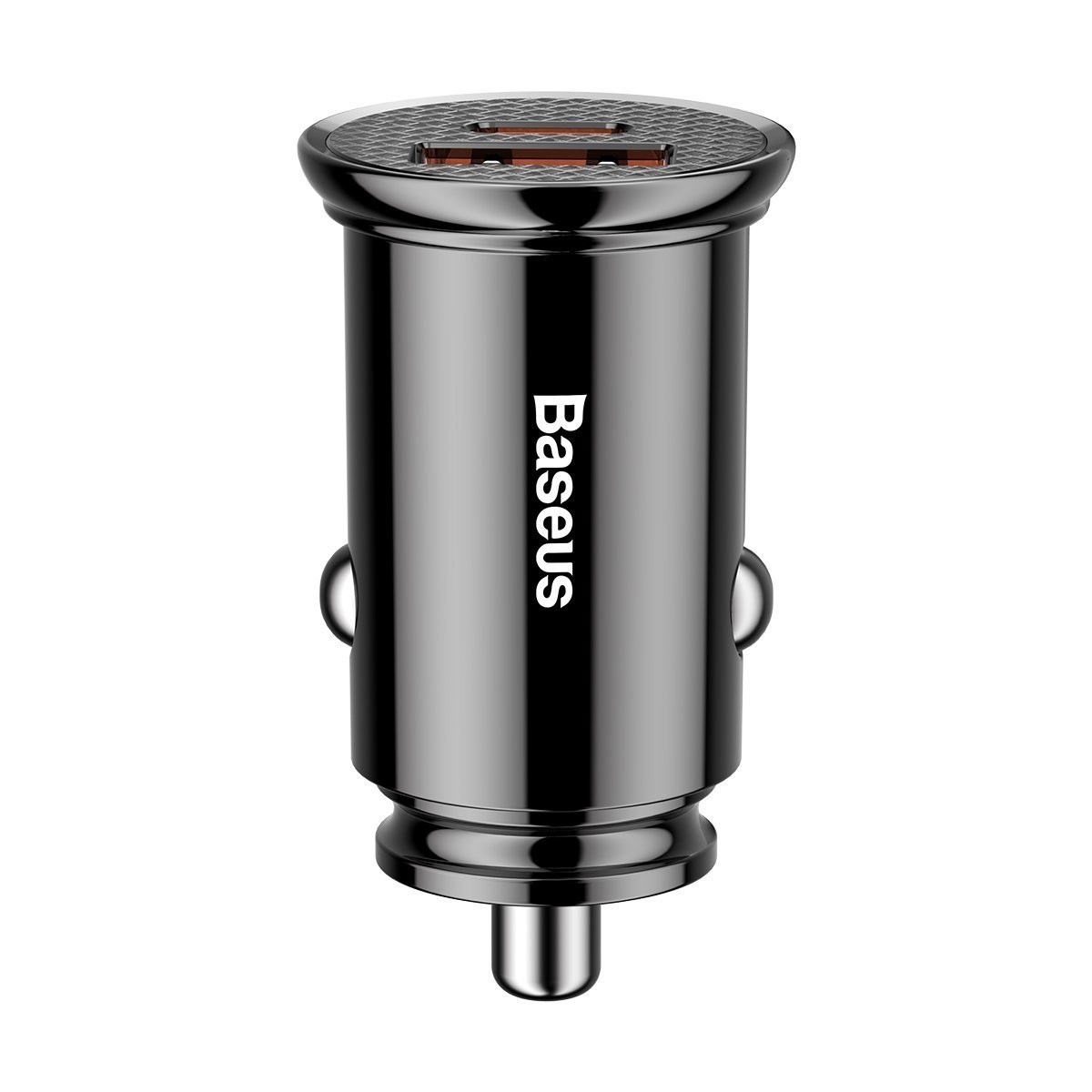 Baseus Circular Car Charger 2xUSB PD QC4.0+ 5A 30W Black