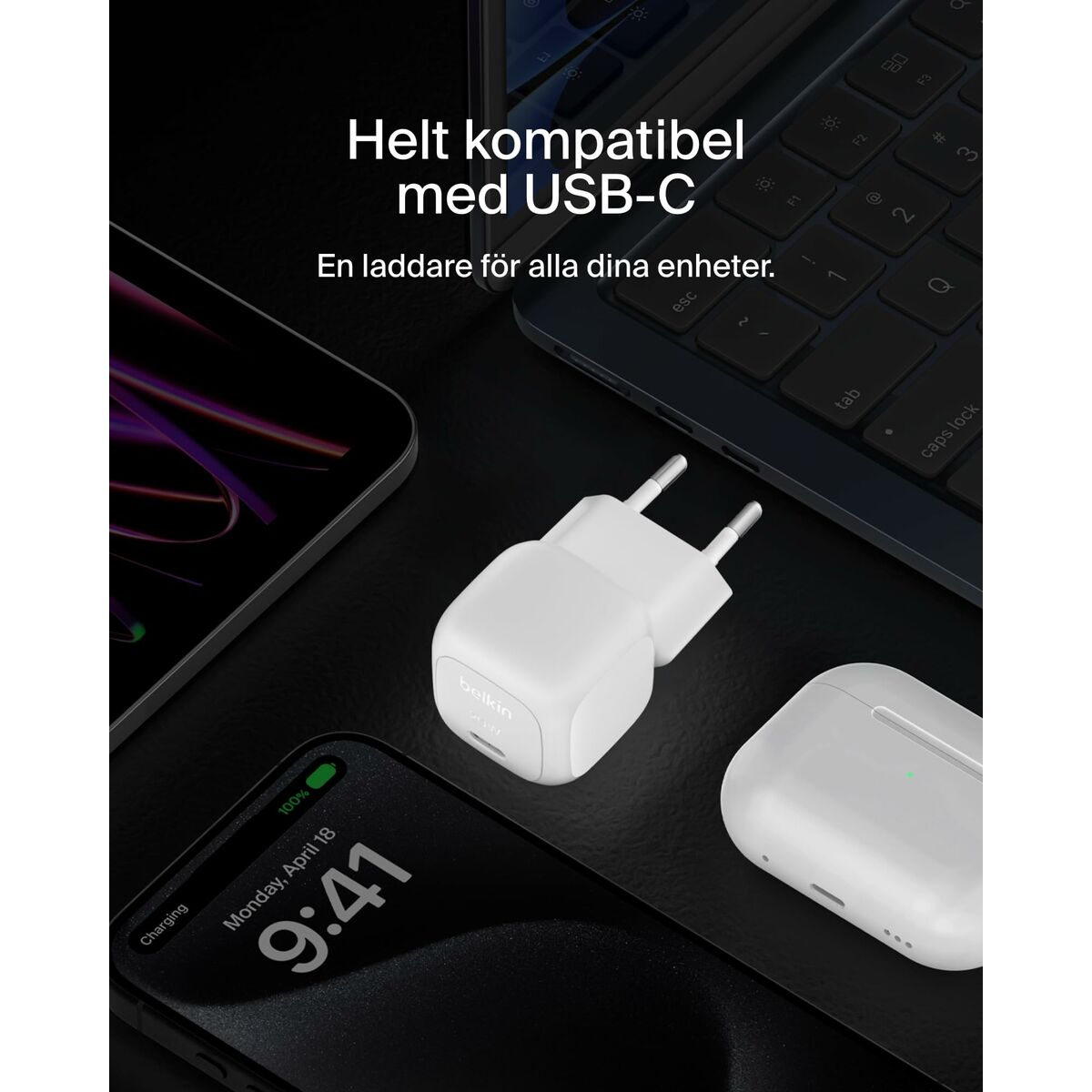 Wall Charger Belkin WCA009KQWH White 20 W
