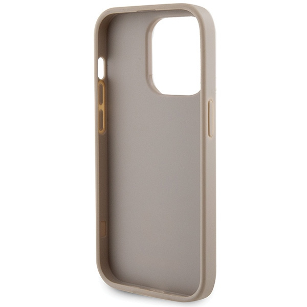 Guess GUHCP15LPS4DGPD Apple iPhone 15 Pro hardcase Strass Metal Logo gold