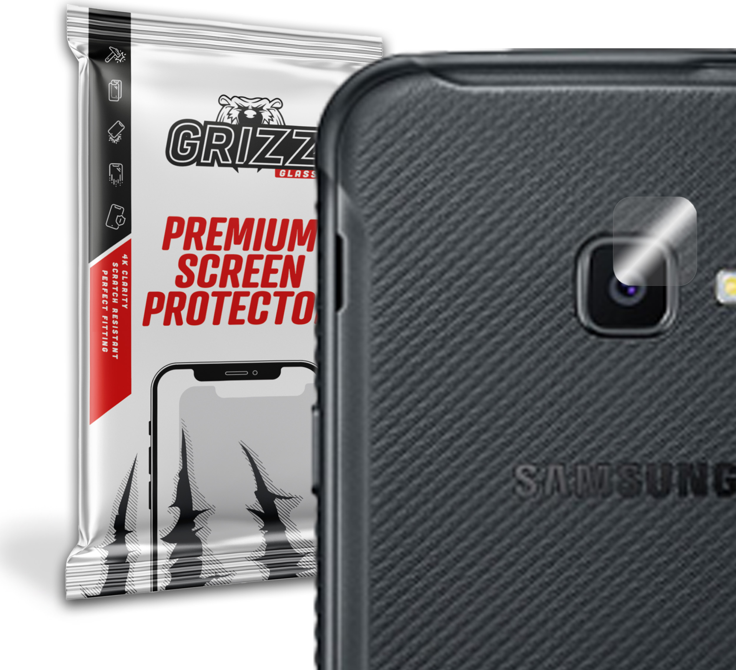 GrizzGlass HybridGlass Camera Samsung Galaxy Xcover 4s