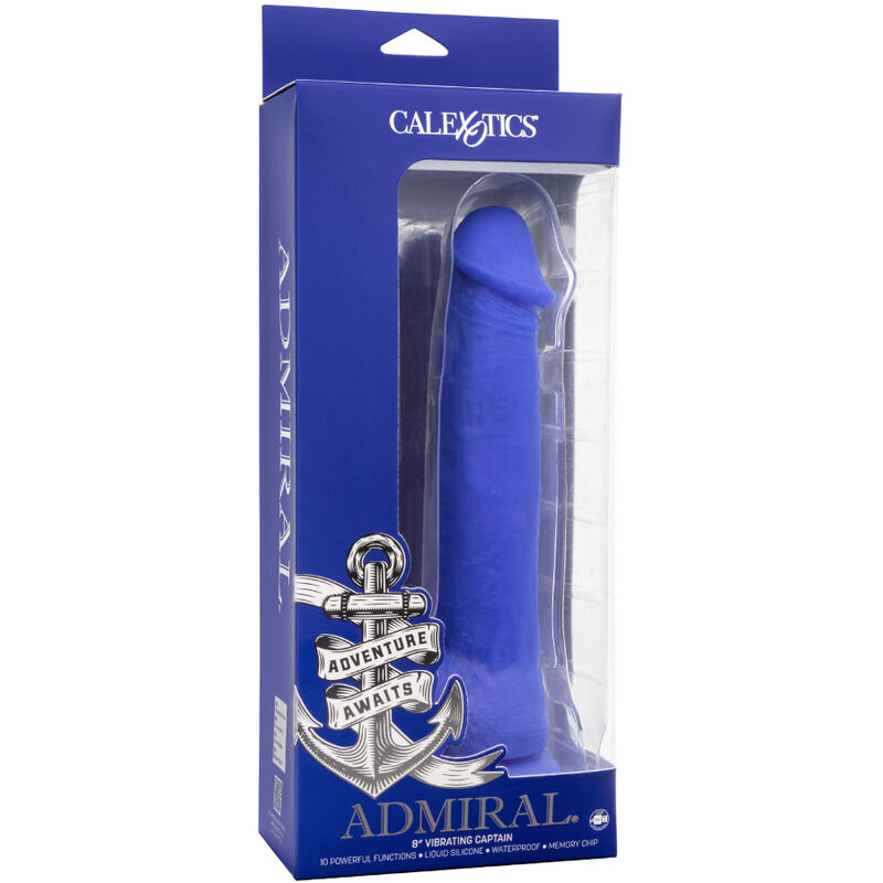 ADMIRAL - CAPTAIN REALISTIC DILDO VIBRATOR BLUE