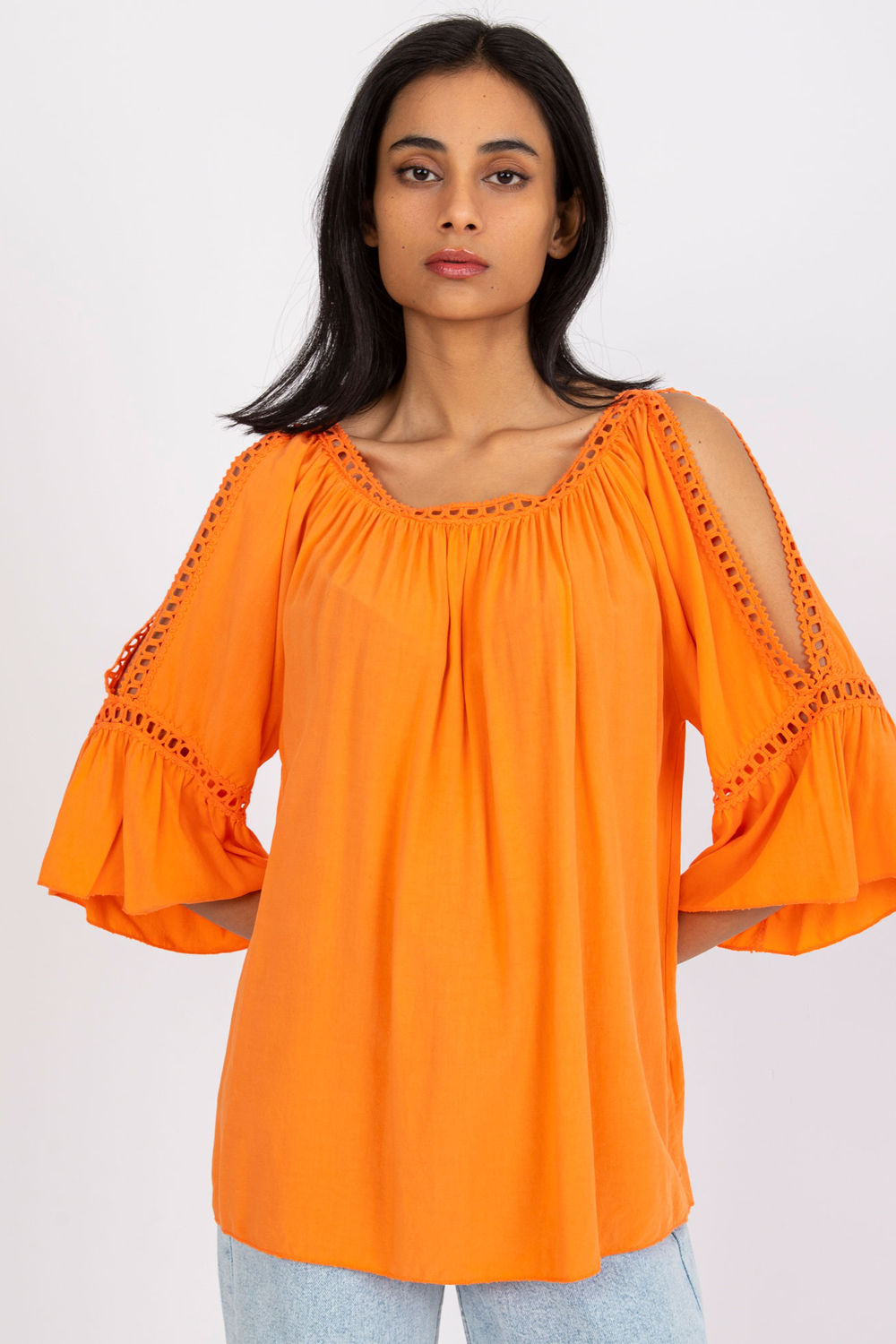  Blouse model 165899 Och Bella  orange