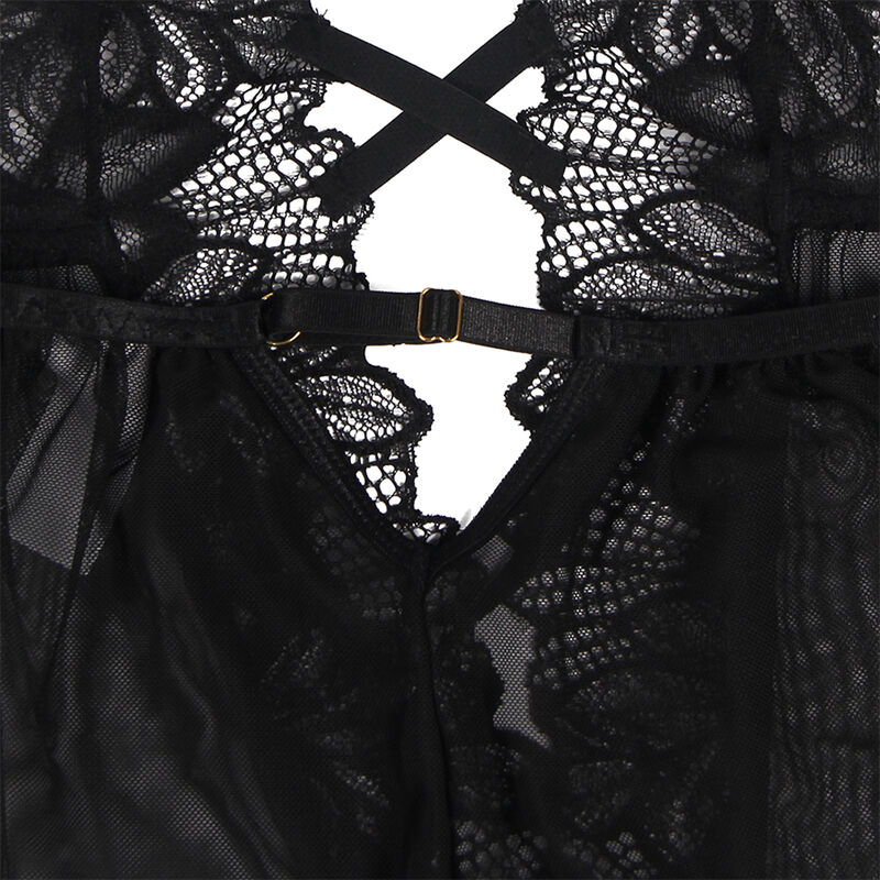 SUBBLIME - TEDDY HALTER NECK BARE BACK LACE BLACK L/XL SUBBLIME - TEDDY HALTER NECK BARE BACK LACE BLACK L/XL