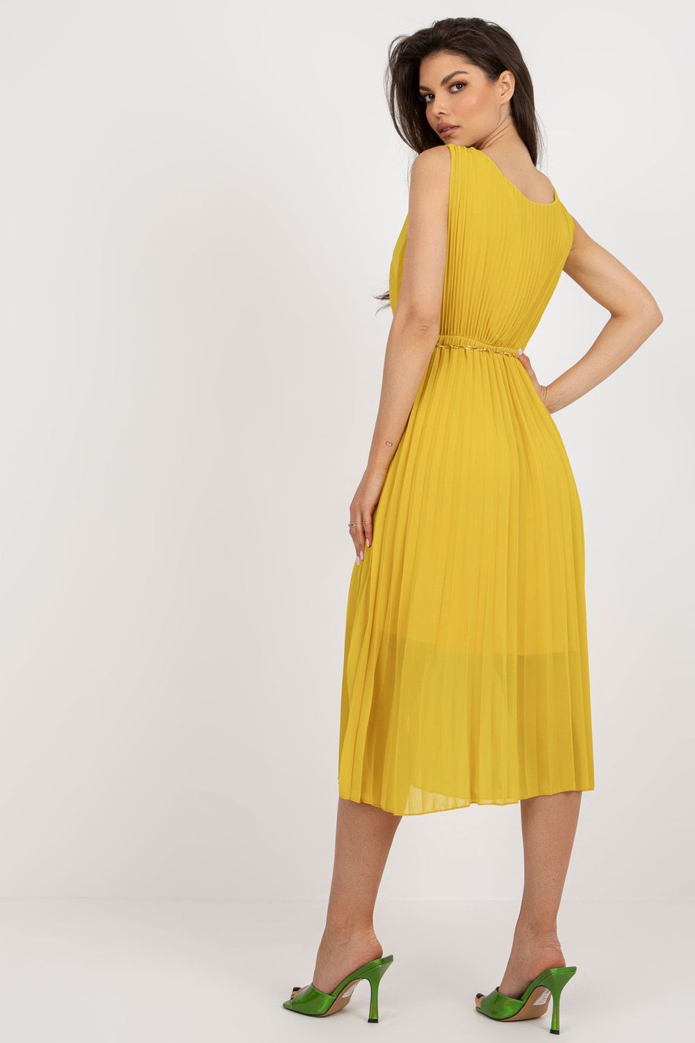  Cocktail dress model 181355 Italy Moda  yellow