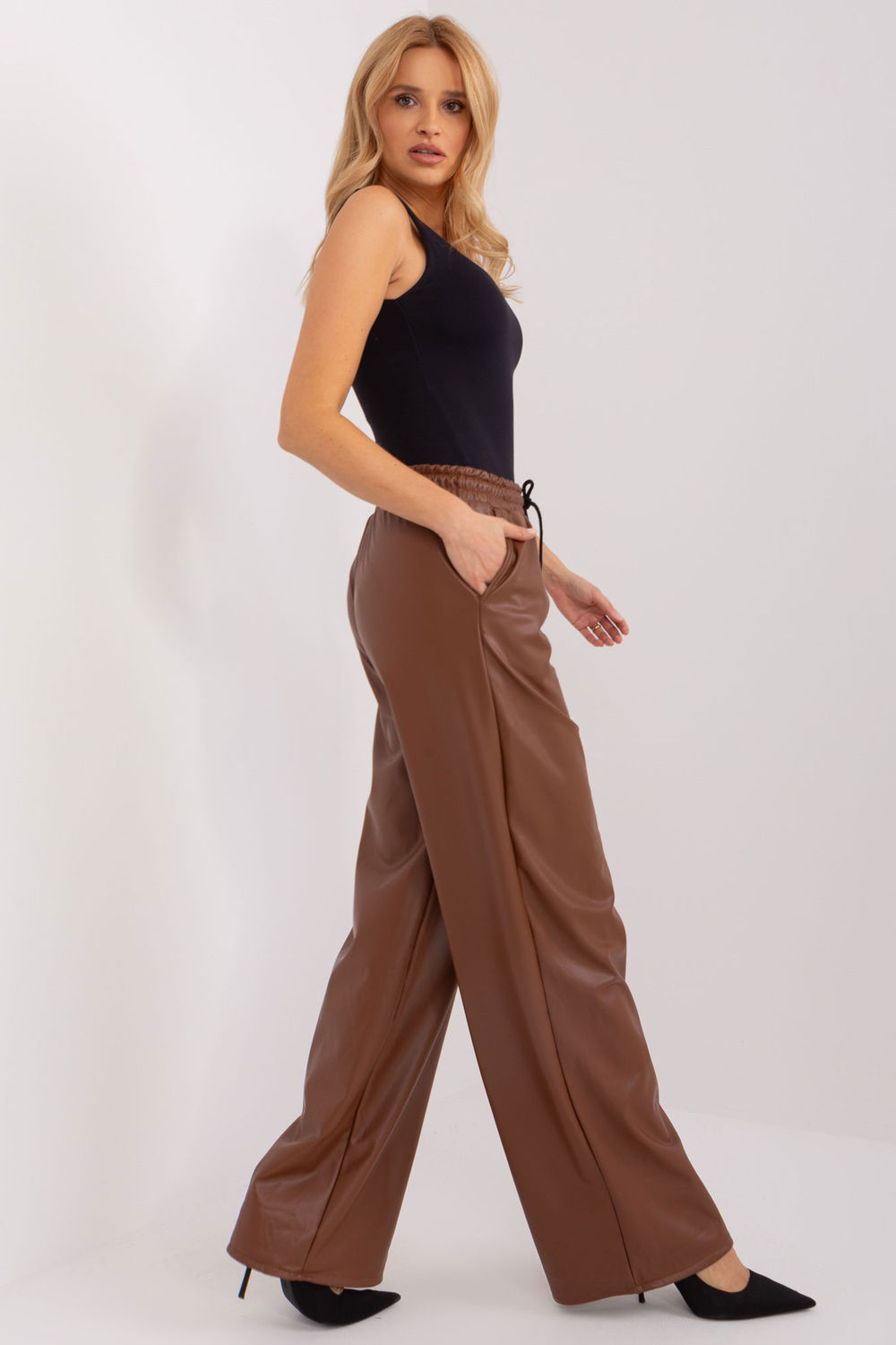  Trousers model 191565 Lakerta  brown