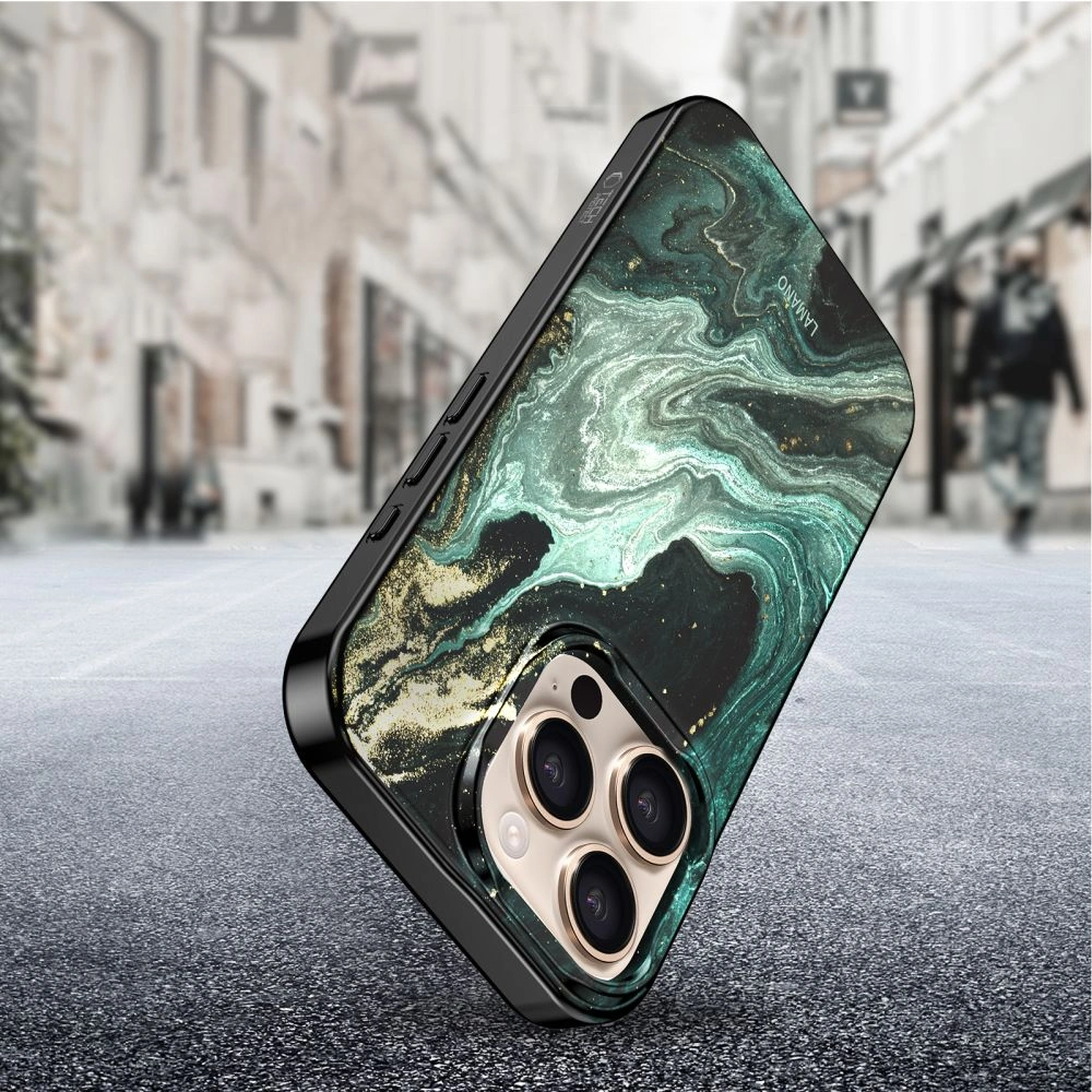Etui Tech-Protect Lamano MagSafe do Apple iPhone 16 Pro Verde Aura