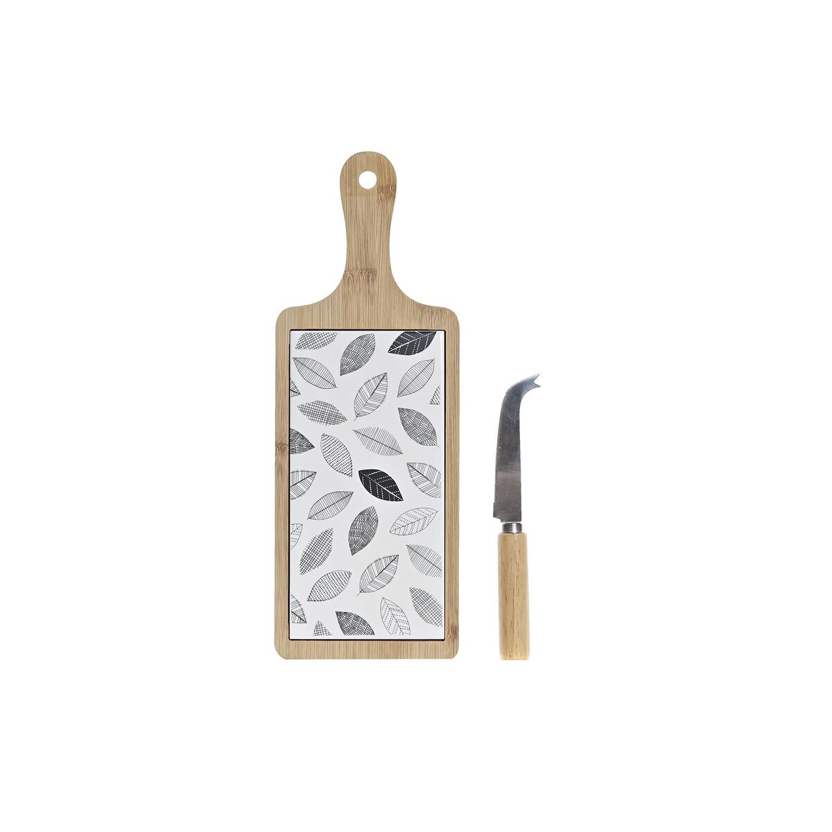 Appetizer Set DKD Home Decor 33 x 12 x 1 cm Sheets Stoneware Cottage (3 piezas)