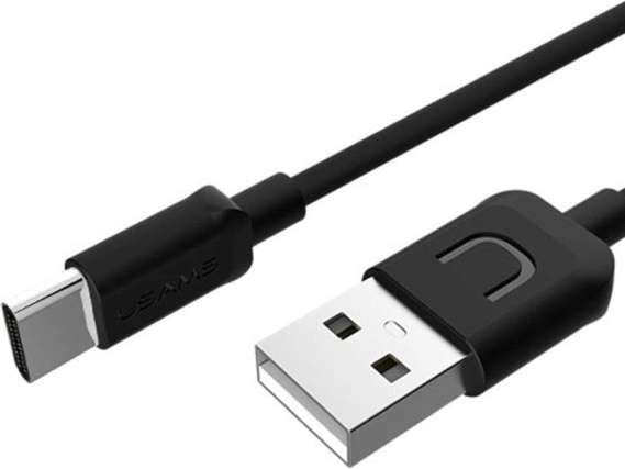 USAMS Cable U-Turn USB-C 1m black 2A TCUSBXD01 (US-SJ099)