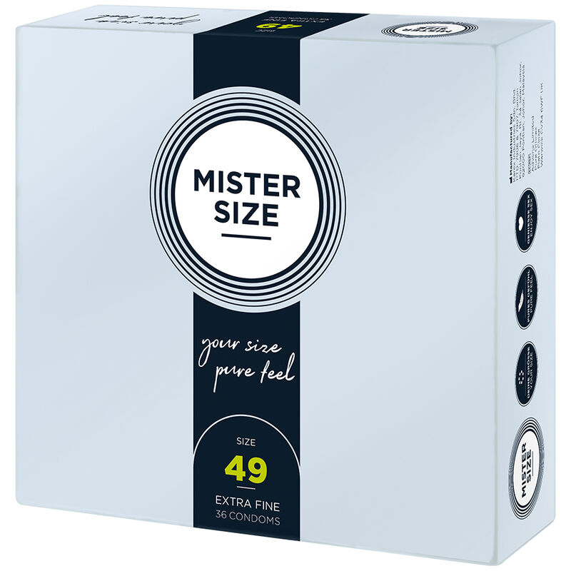 MISTER SIZE - CONDOM SIZE S 49 MM (36 UNITS)