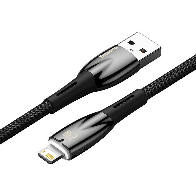 Baseus Glimmer USB-A/Lightning, 2.4A, 2m (black)