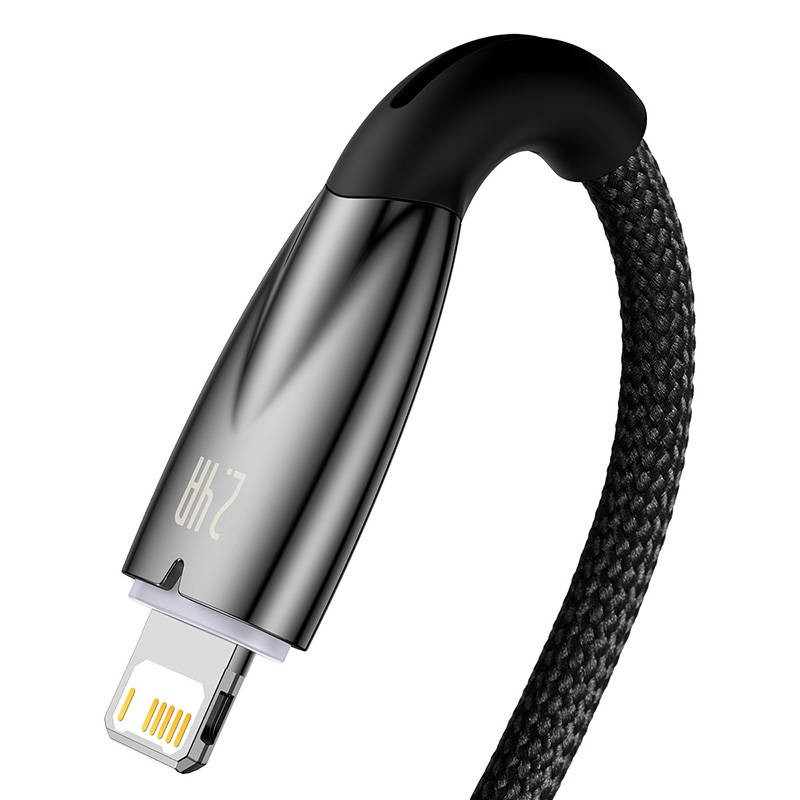 Baseus Glimmer USB-A/Lightning, 2.4A, 2m (black)