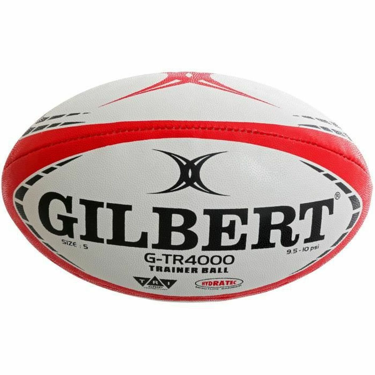 Rugby Ball Gilbert G-TR4000 5 Weiß Rot