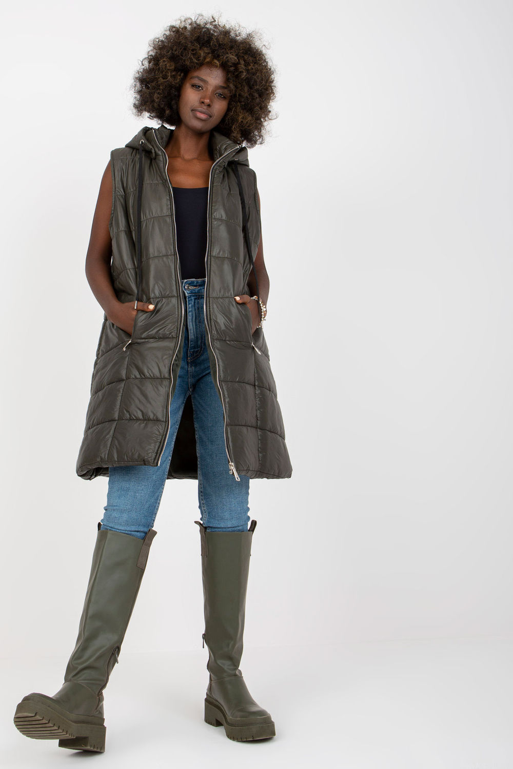  Gilet model 171261 Och Bella  green