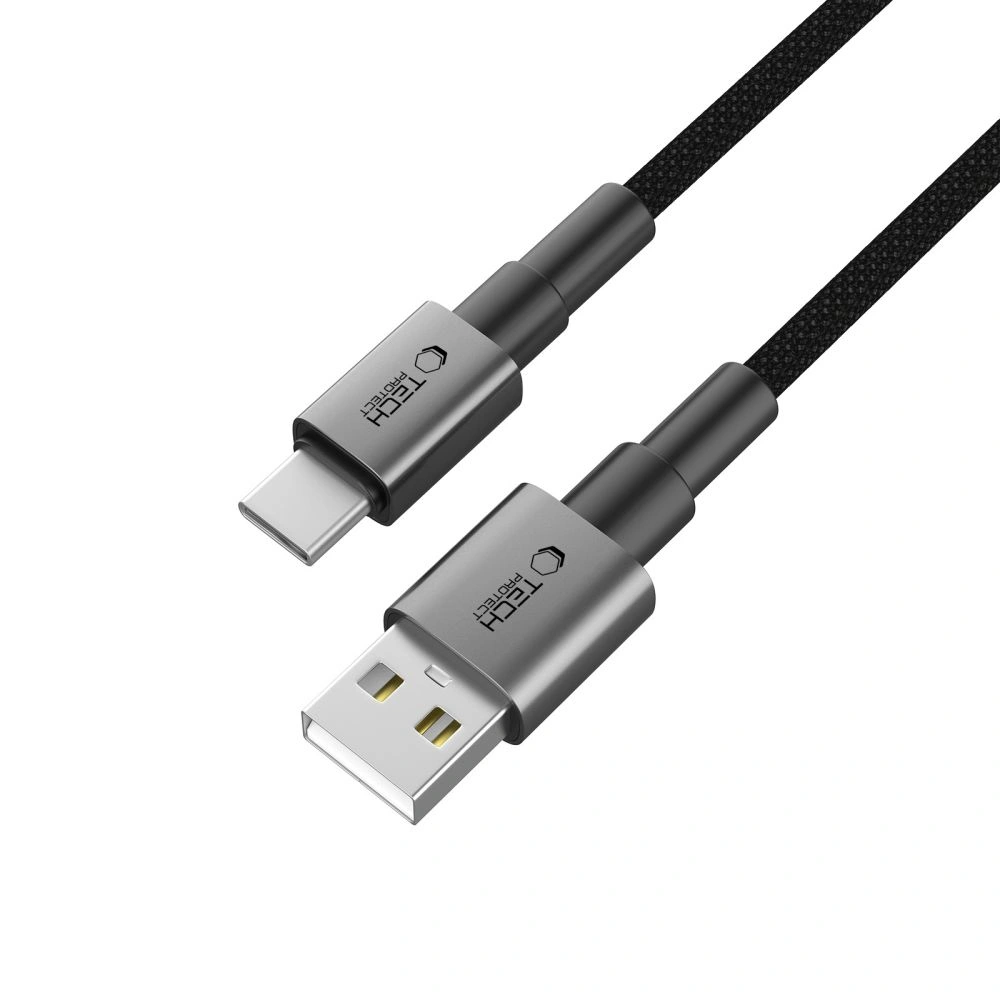 Tech-Protect Ultraboost DNA USB-A / USB-C Cable 15W/3A 50cm Iron Grey
