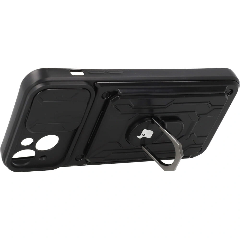 Bizon Case Camshield Card Slot Ring Apple iPhone 14 Plus black