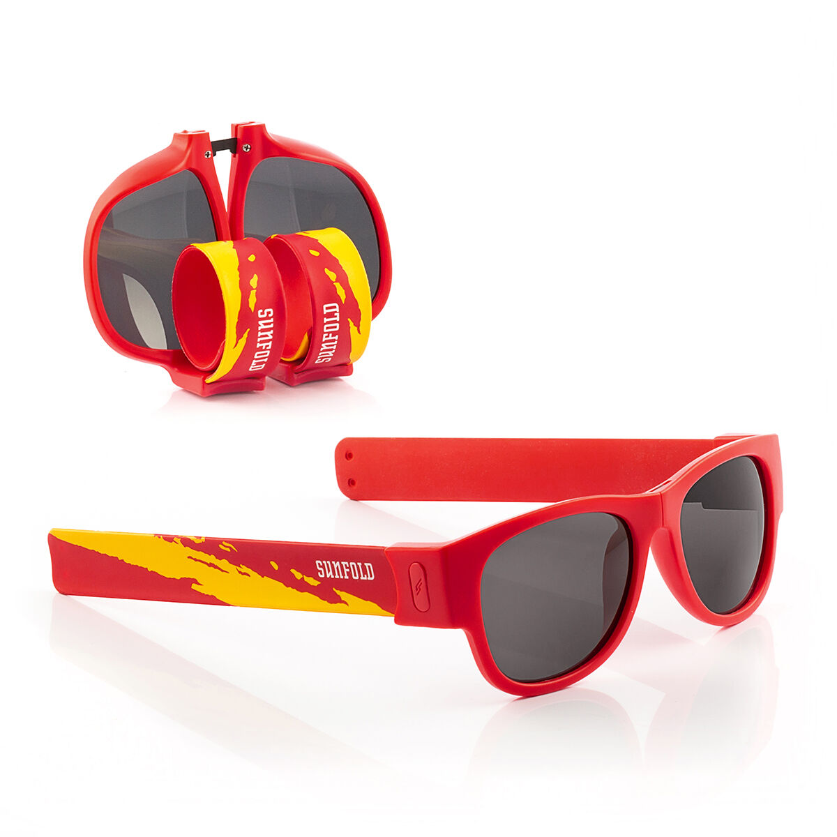 Sunfold Klappbare Roll up Brille Fußball WM Spanien Rot