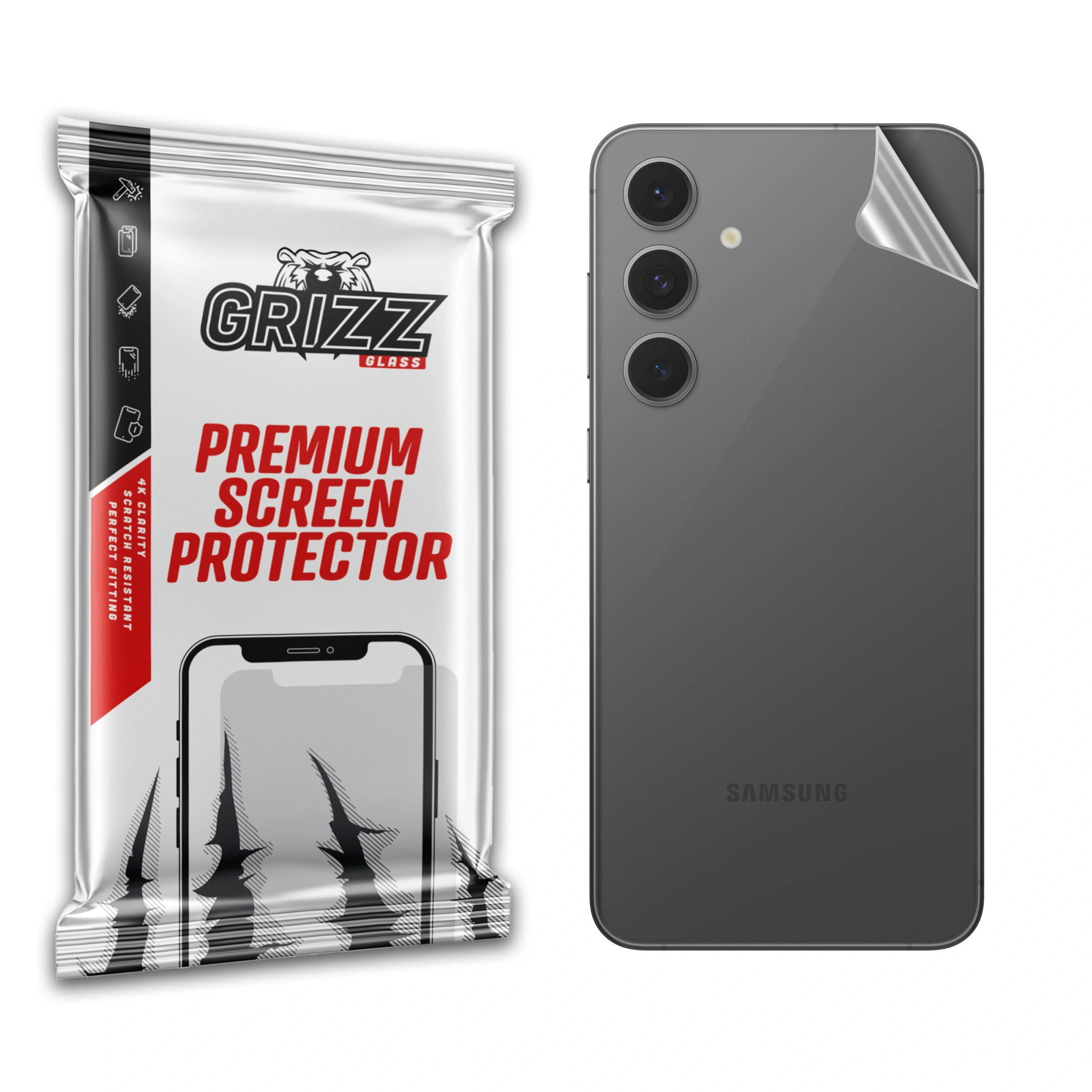 GrizzGlass SatinSkin Samsung Galaxy S24 FE