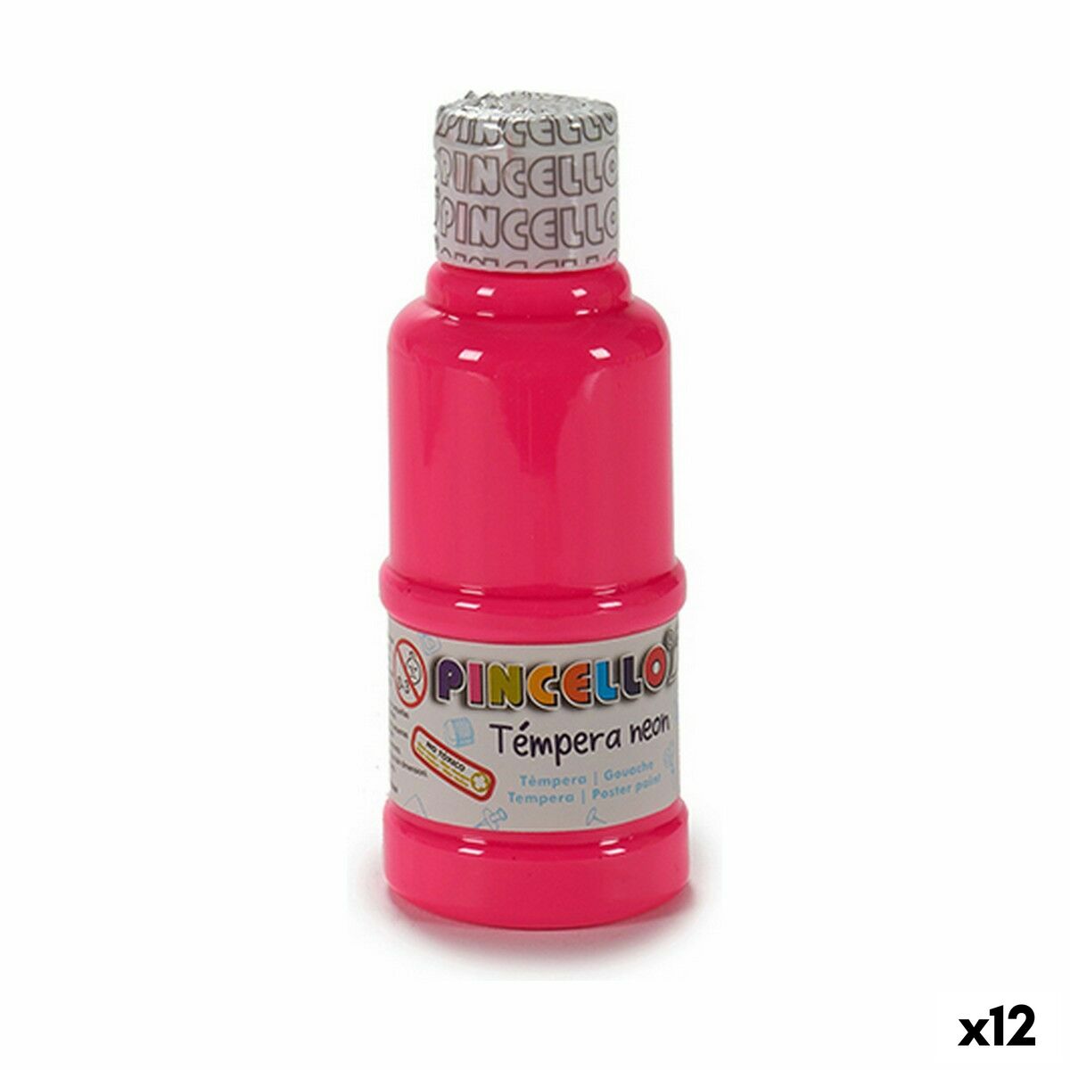 Tempera Neon Pink 120 ml (12 Units)