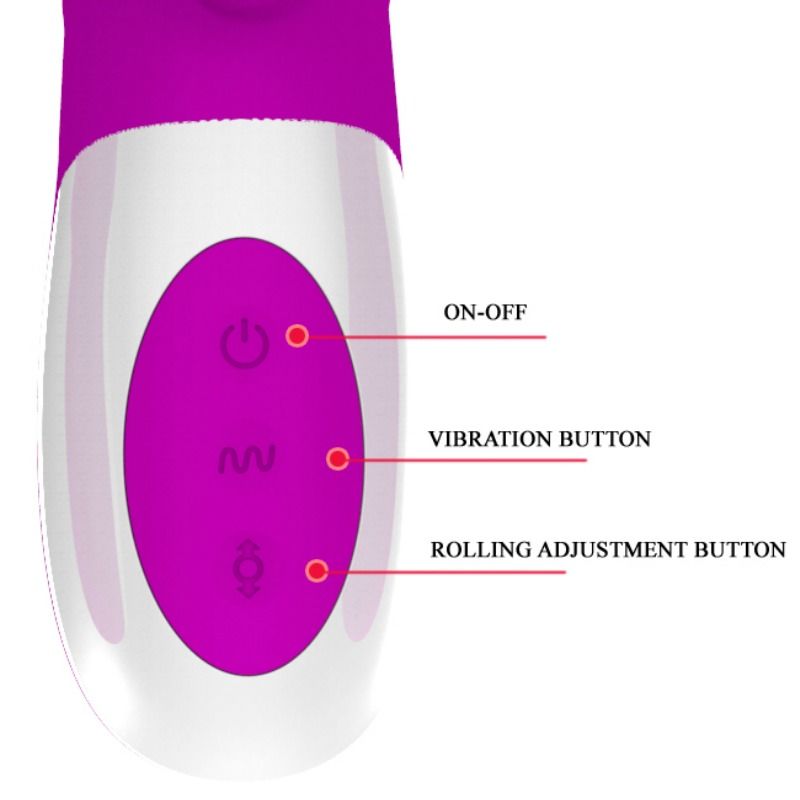 PRETTY LOVE ADRIAN VIBRATOR ROTATING FUNCTION AND UP AND DOWN