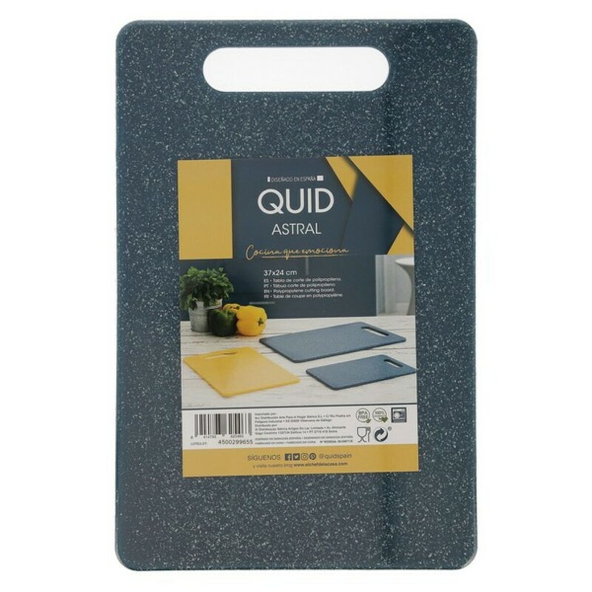 Cutting board Quid Astral Blue Plastic