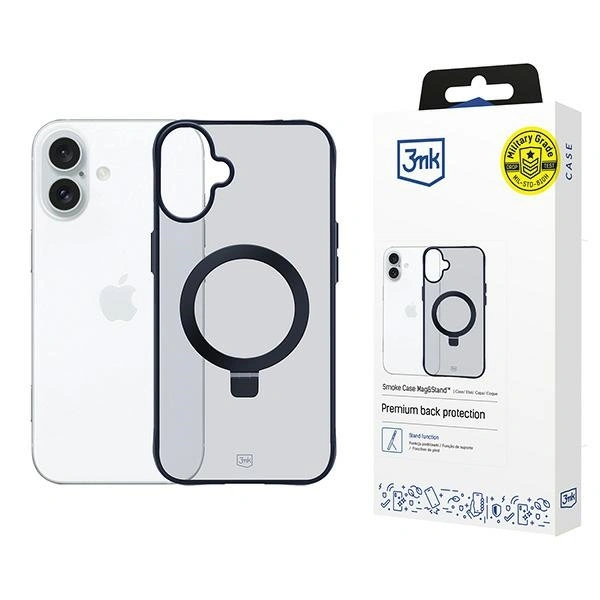 3MK Smoke Case Apple iPhone 16 MagSafe & Stand