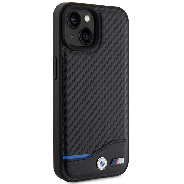 BMW BMHCP15S22NBCK Apple iPhone 15 Leather Carbon black