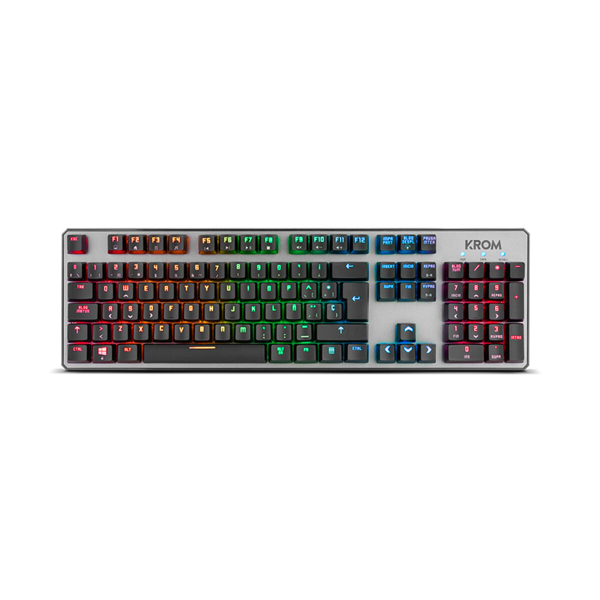 Gaming Keyboard Krom RGB Black Spanish Qwerty