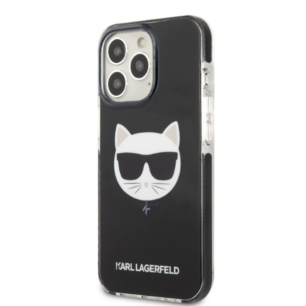 Karl Lagerfeld KLHCP13XTPECK Apple iPhone 13 black Choupette Head Black 