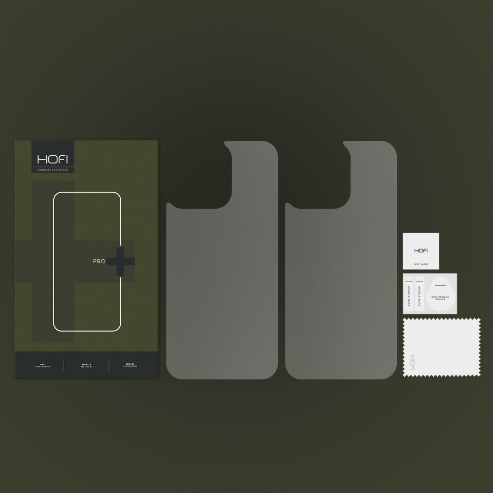Hofi Hydroflex Pro+ Back Protector Apple iPhone 14 Clear [2 PACK]