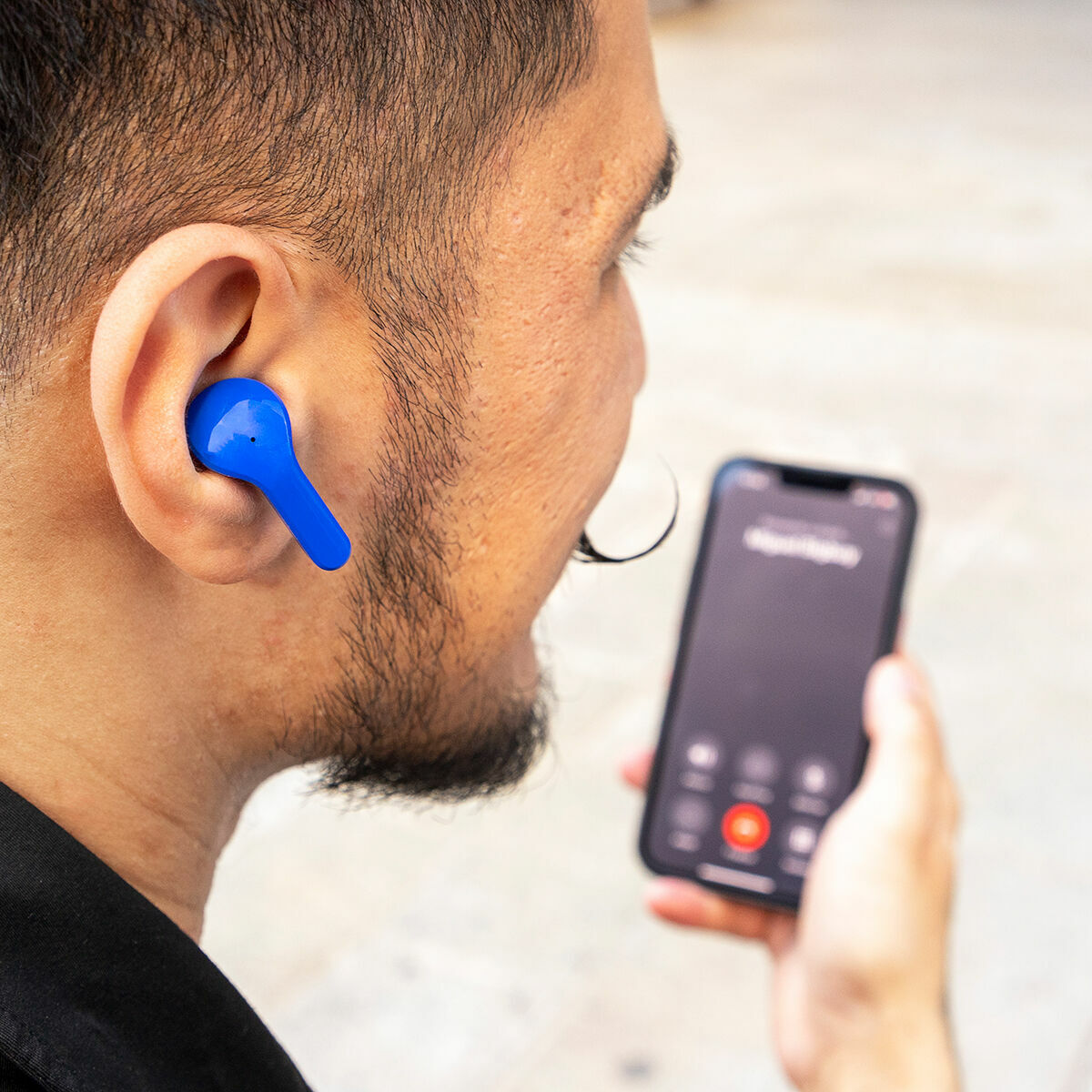 Wireless Headphones Blue InnovaGoods Wireless Headphones Blue InnovaGoods