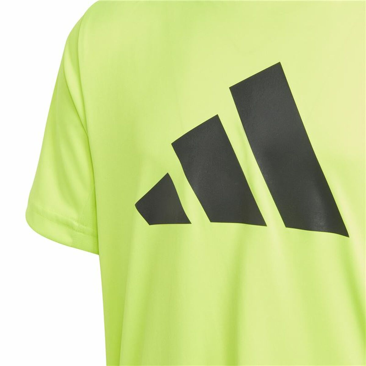 Child's Short Sleeve T-Shirt Adidas U Tr-Es Logo Yellow