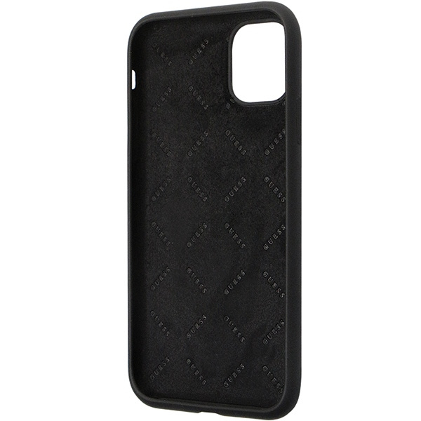 Guess GUHCN614DGPK Apple iPhone 11/XR hardcase Silicone Logo Strass 4G black