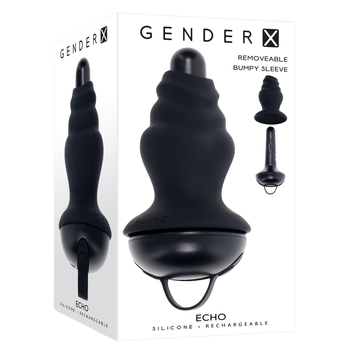 Vibrating Butt Plug Evolved Gender X Black
