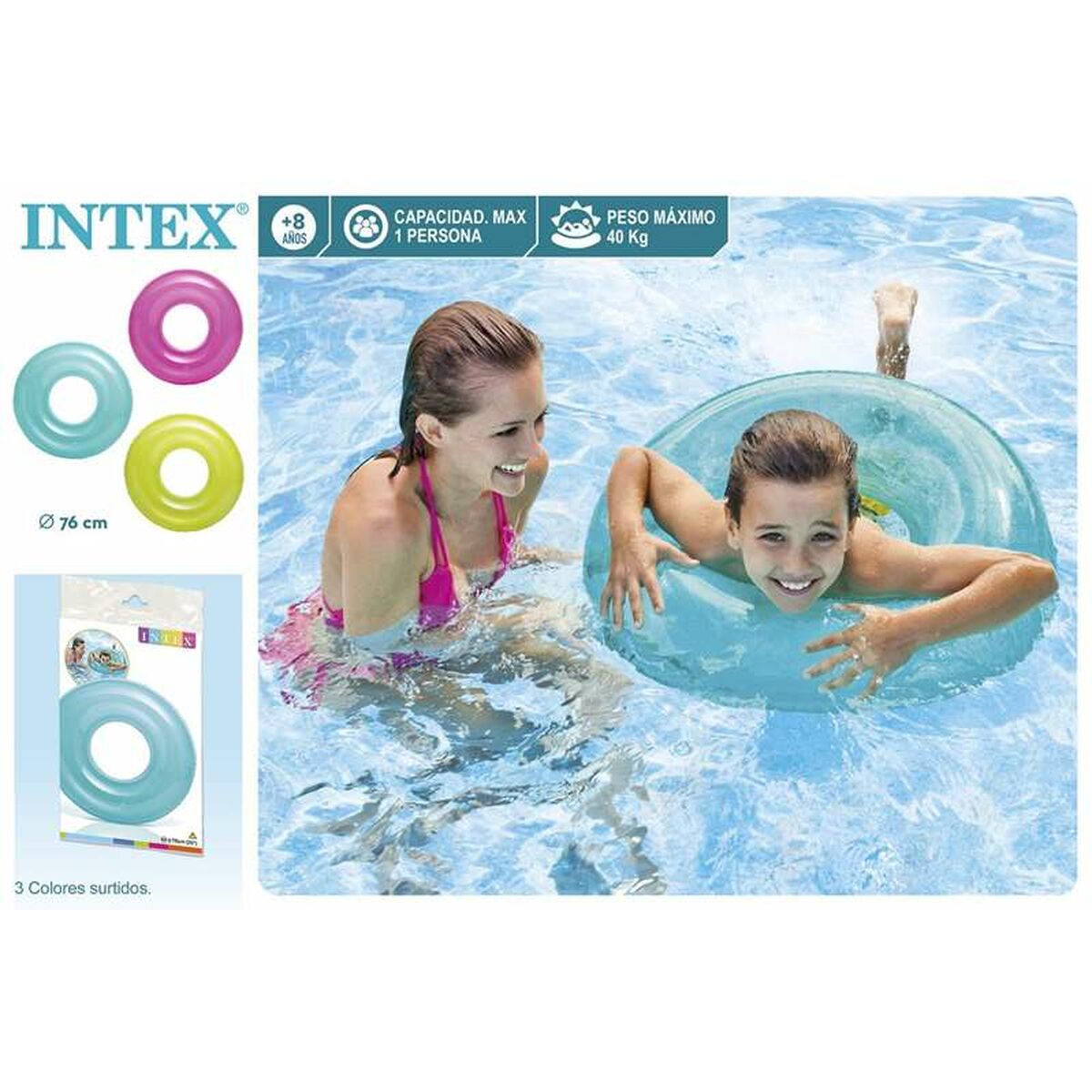 Inflatable Floating Doughnut Intex 76 cm