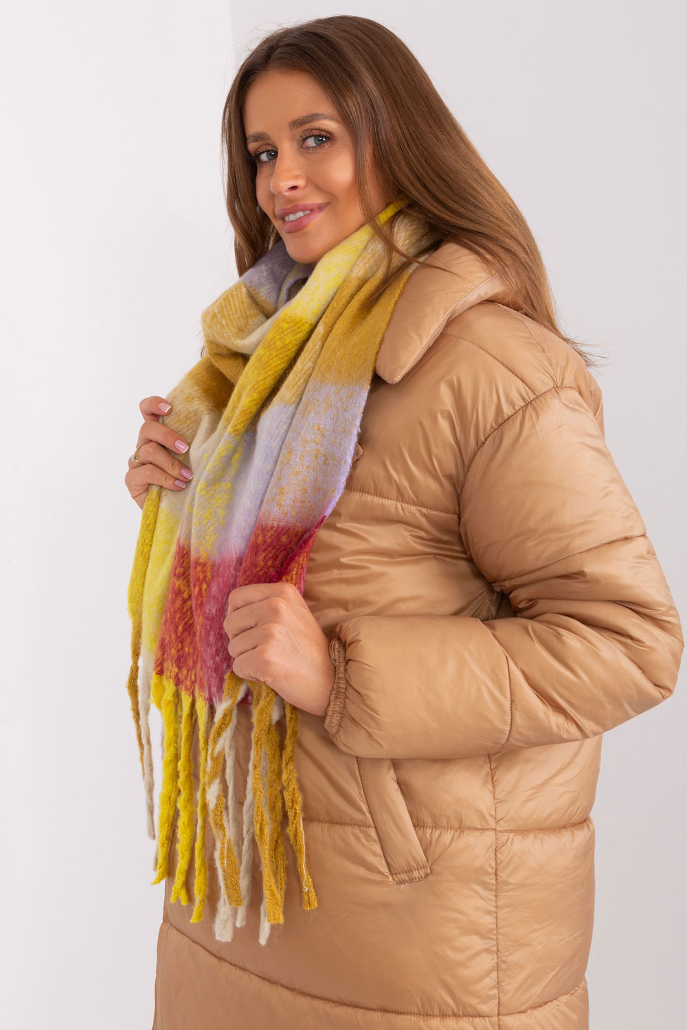  Shawl model 191730 AT  yellow