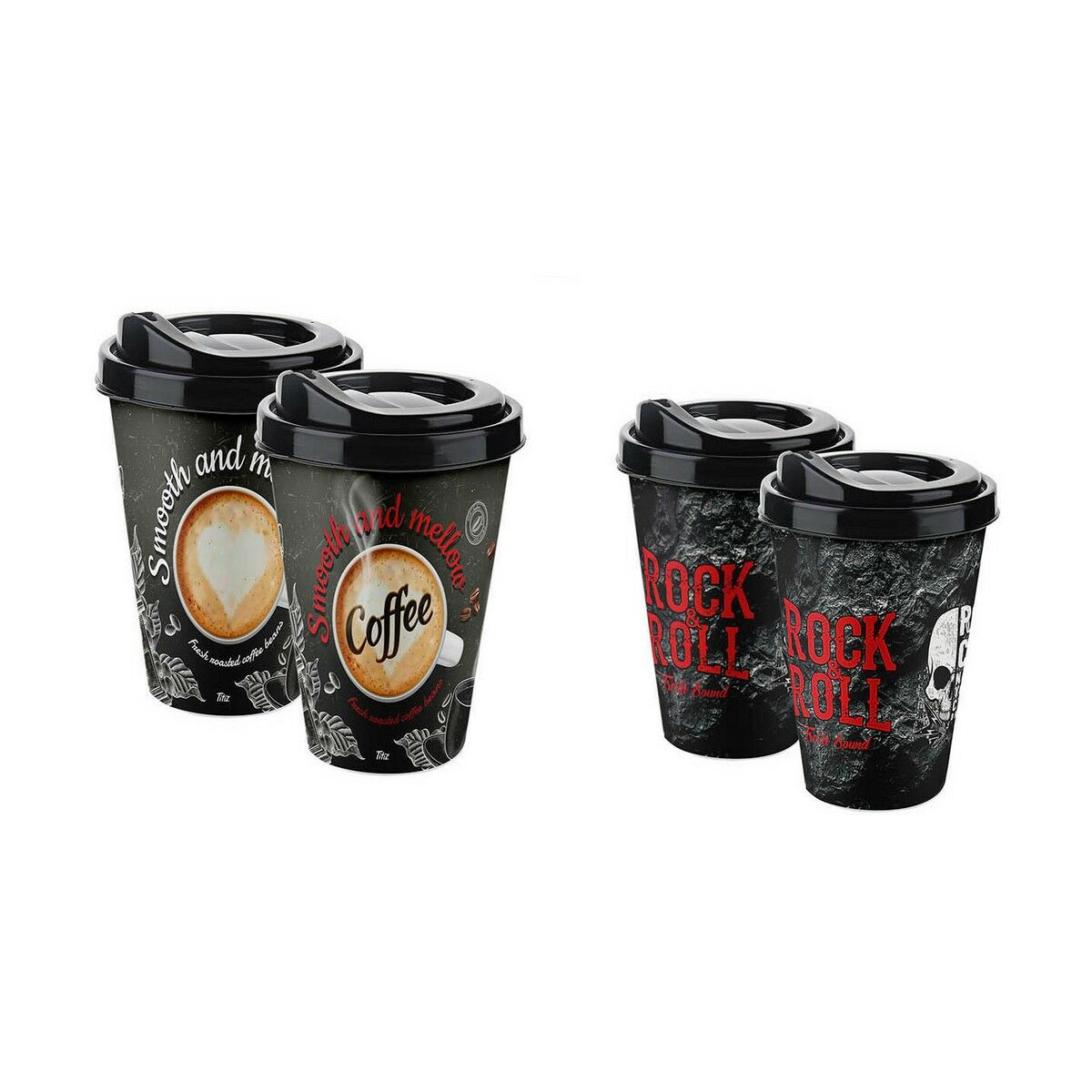 Cup with lid Titiz 3D 400 ml
