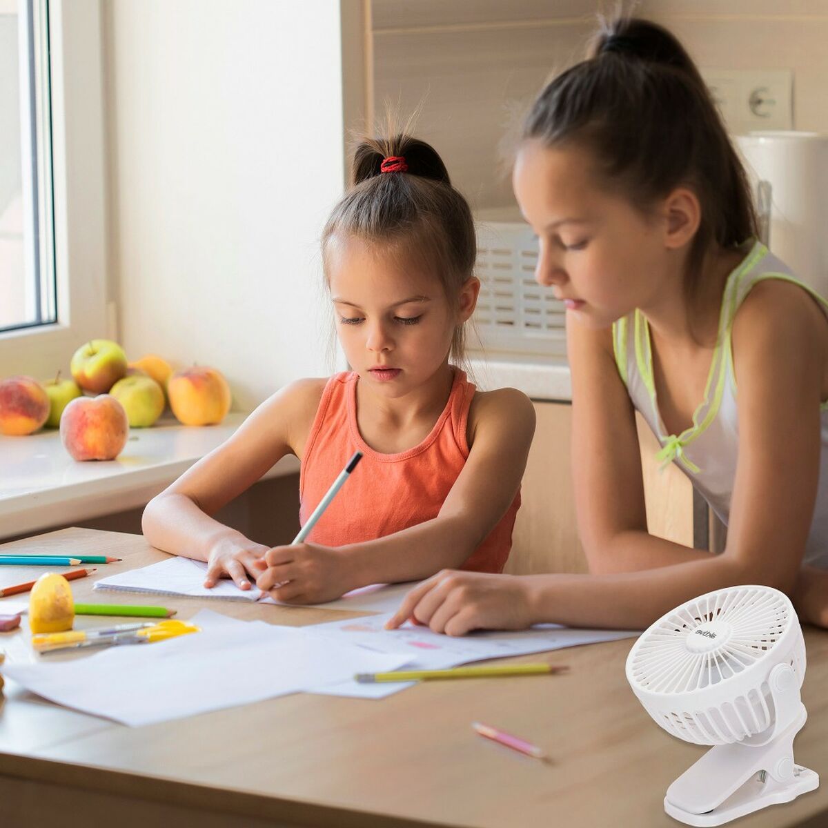 Rechargeable Desk Fan Aktive (6 Units)