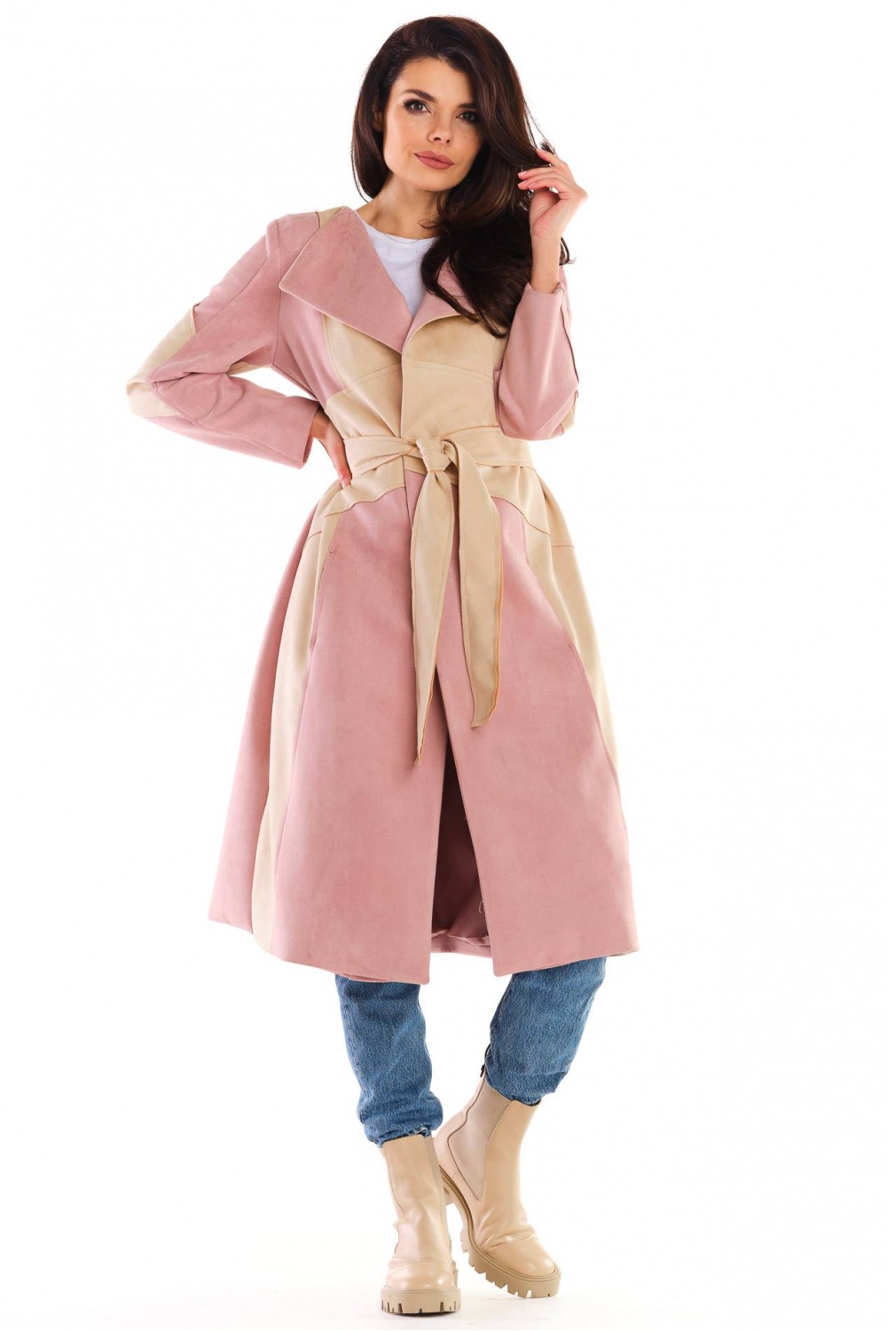  Coat model 158798 awama  pink
