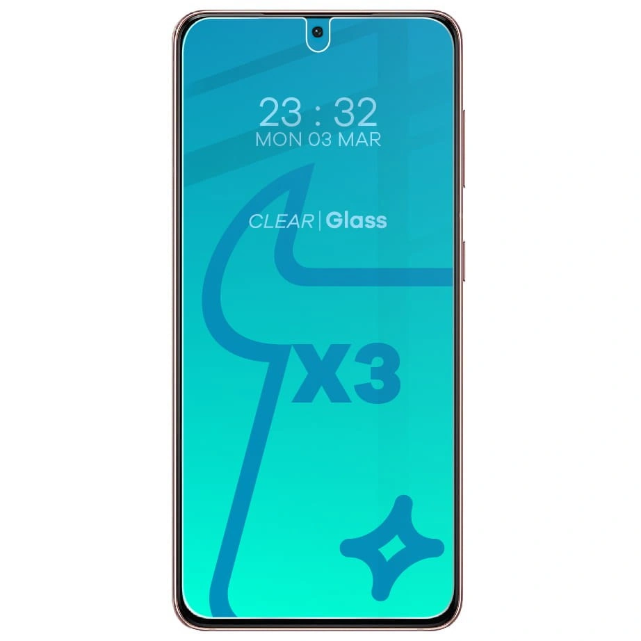 Bizon Glass Clear tempered glass - 3 pcs. + lens glass Samsung Galaxy S21 5G