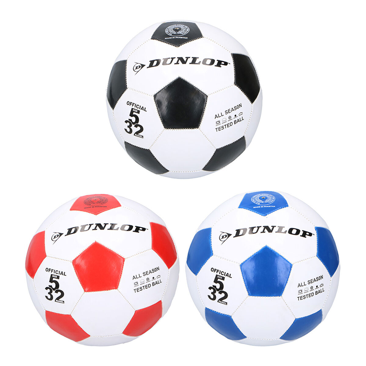 Football Dunlop Leather White