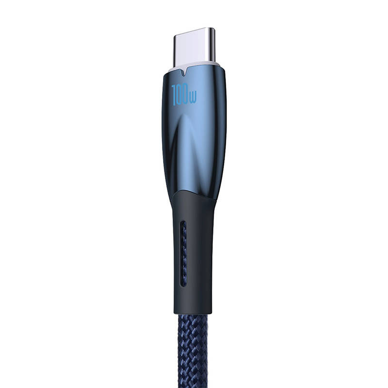 Baseus Glimmer USB/USB-C Cable 100W, 1m (blue)