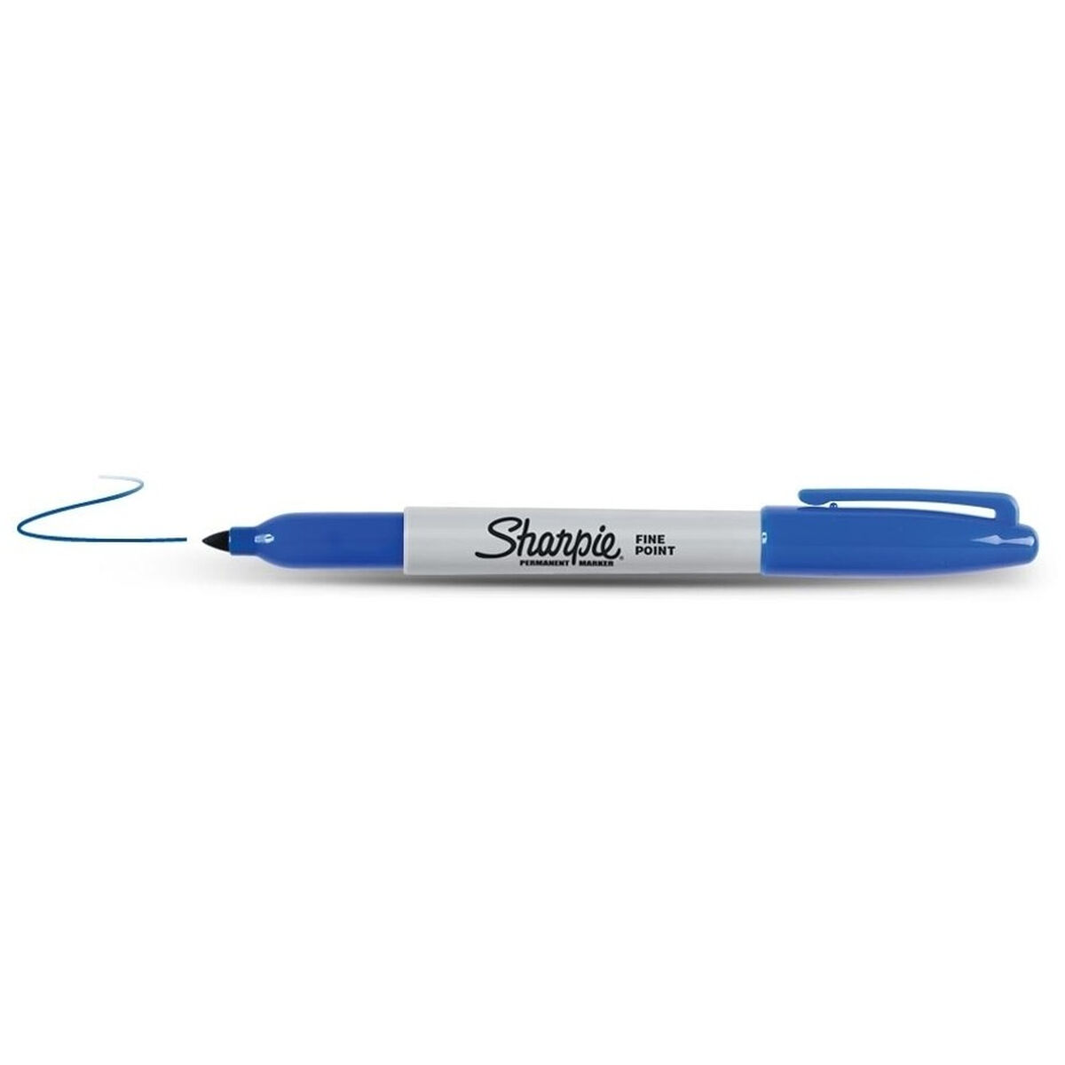 Permanent marker Sharpie Fine Point Blue 0,9 mm (12 Units)