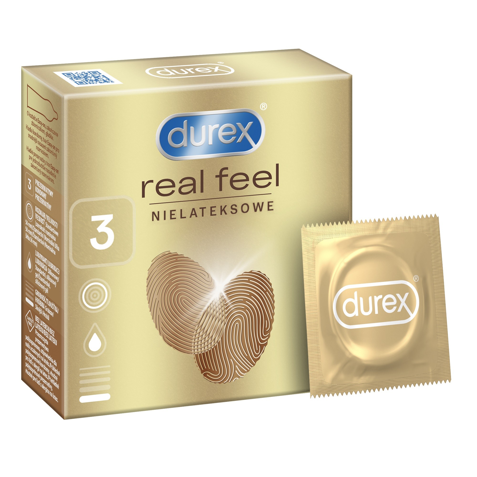 Durex Prezerwatywy Real Feel 3 szt.