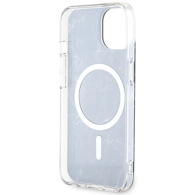 Guess GUHMP14MPCUMAK Apple iPhone 14 Plus black hardcase Marble MagSafe