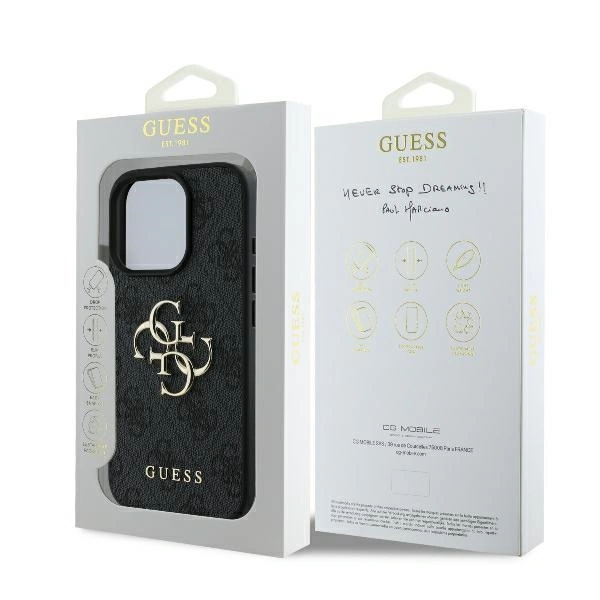 Case Guess GUHCP16X4GMGGR Apple iPhone 16 Pro Max hardcase 4G Big Logo black