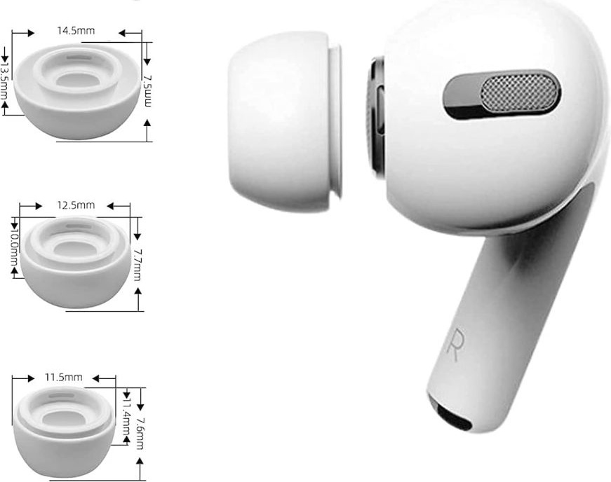 Tech-Protect Ear Tips Apple AirPods Pro White [3 PACK]